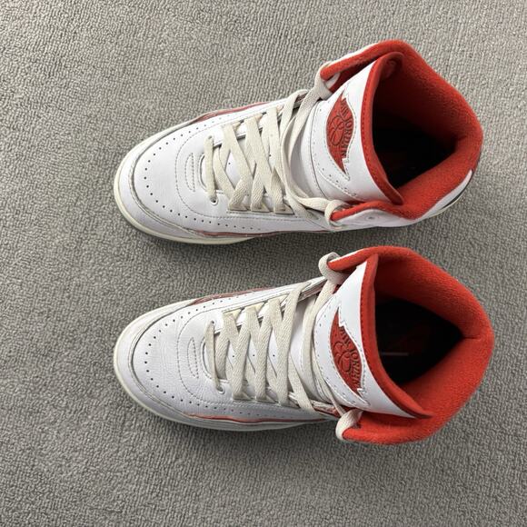 Nike Air Jordan 2 Retro (GS) Origins White Shoes Size 6.5 Youth Womens Size 8 - Picture 10 of 15